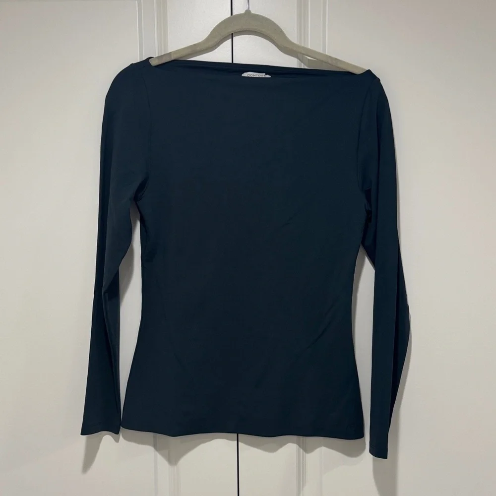 Aritzia Contour Green Boatneck Top - Picture 1 of 5